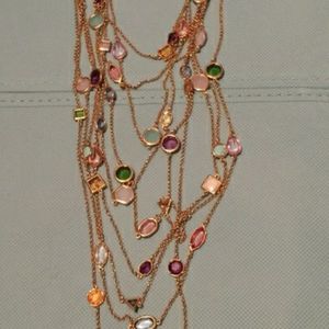 Colorful tier necklace
